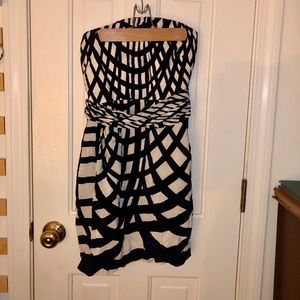 Strapless silk Theory dress sz 2